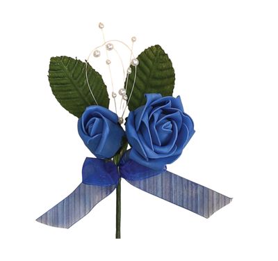 FOAM ROSES W/PEARLS CORSAGE