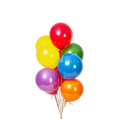LATEX 12&quot; HELIUM FILLED ($) PICK UP ONLY