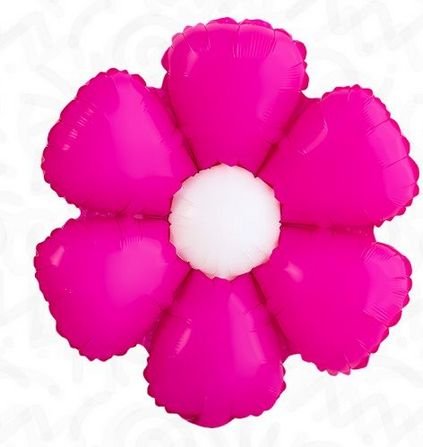 16-Inch Decochamp Flower Balloon with Color Disc | 4-Count