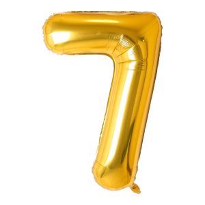 Gold Foil Number Balloons 34 inch-7