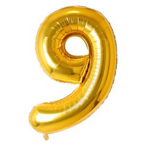 Gold Foil Number Balloons 34 inch-9
