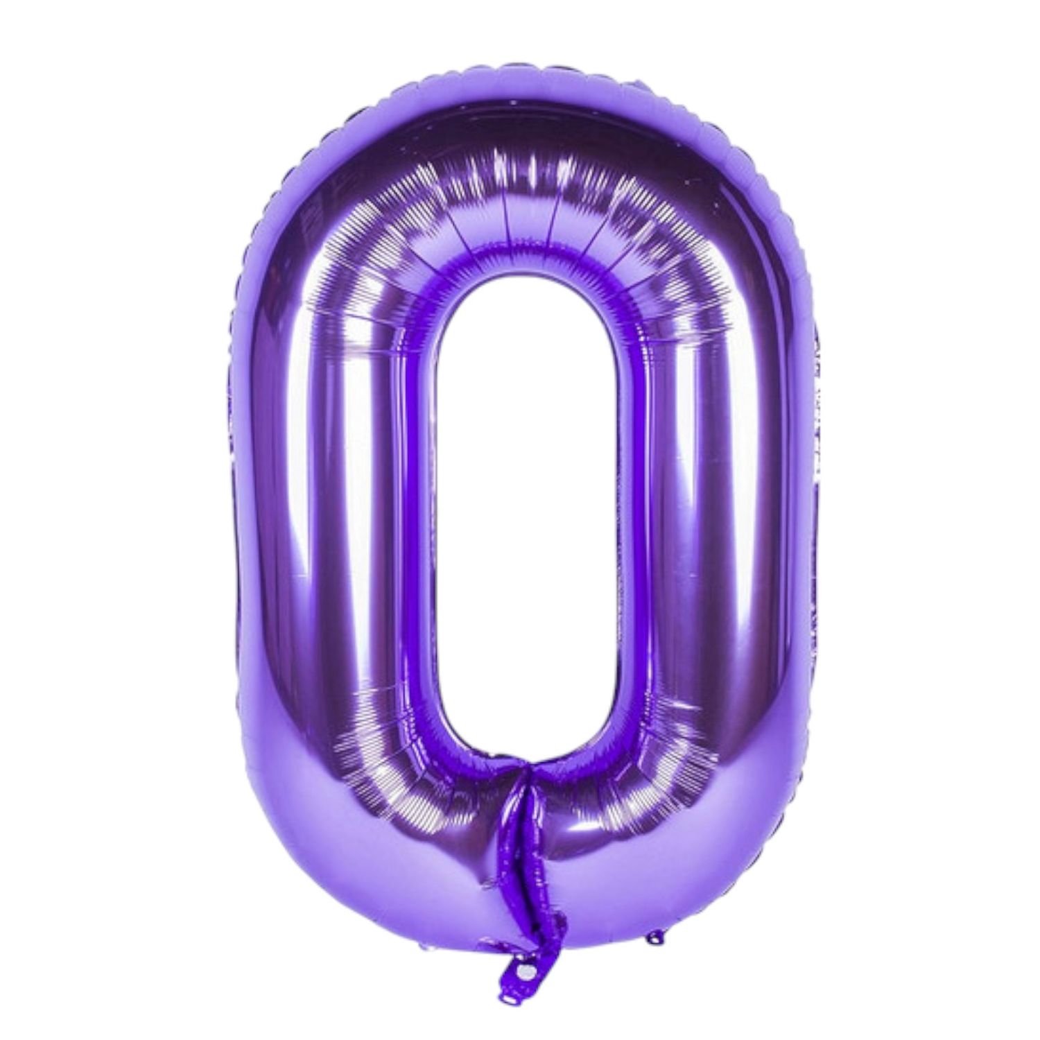 Purple Foil Number balloon 34 inch, NUMBER: 0