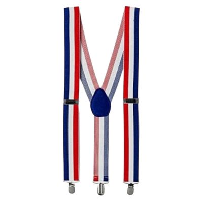 Patriotic Suspenders - Red White &amp; Blue