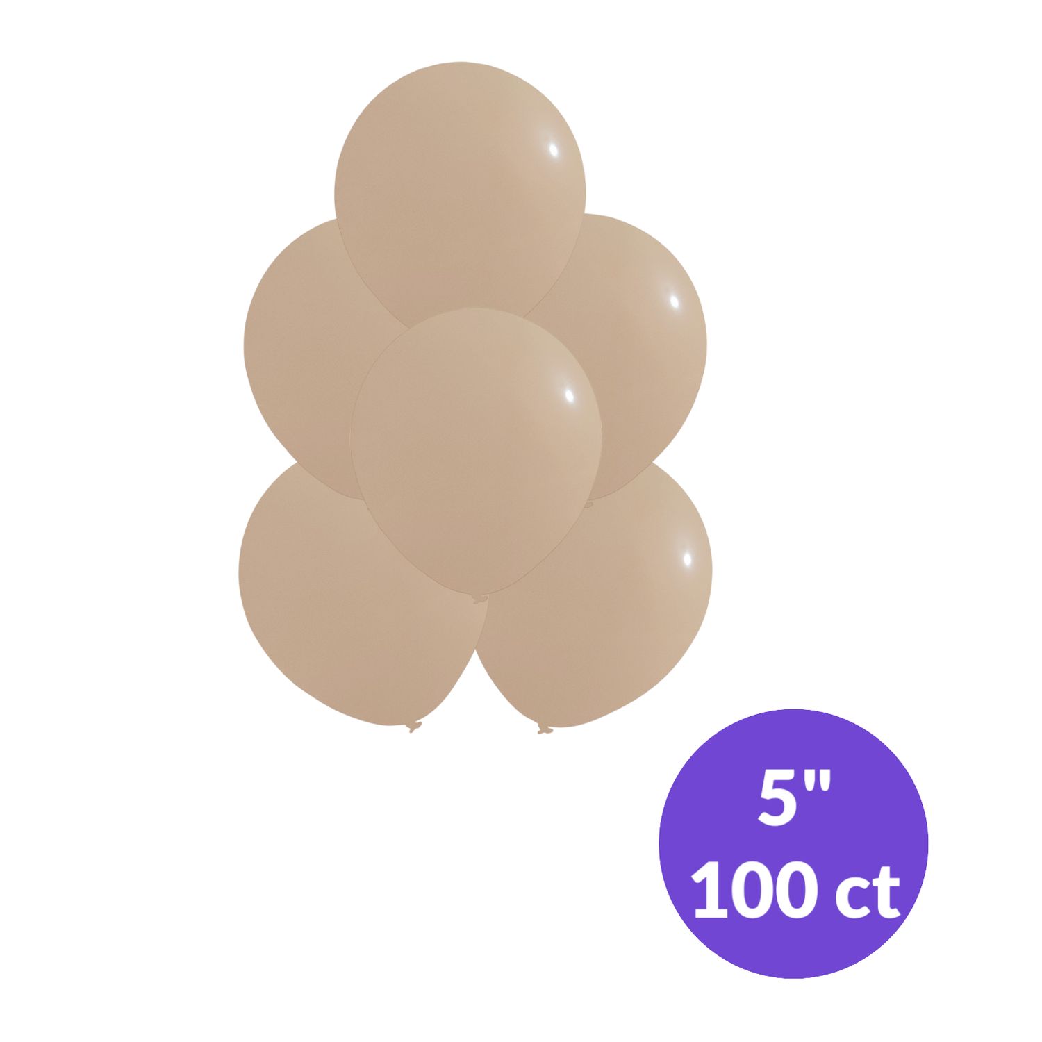 Sand Color Latex, SIZE &amp; VARIETY: 5&quot;-100ct