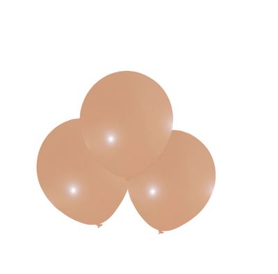 Tan Color Latex Balloons Packaged