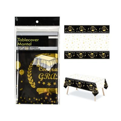 Graduation Foil Rectangular Tablecover – 54&quot; x 108&quot;