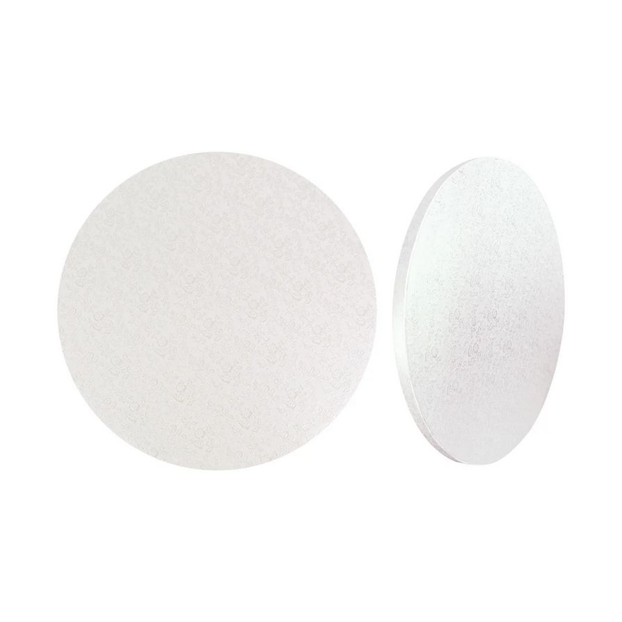 12" cake drums, Color: White