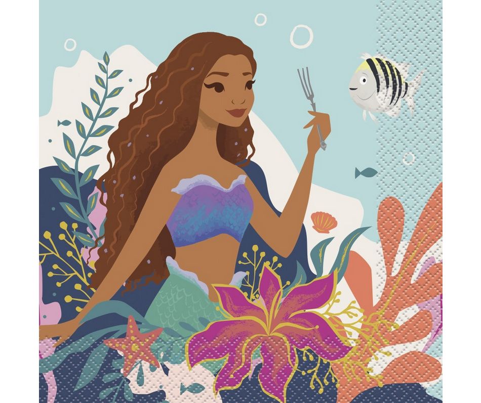 Disney The Little Mermaid Luncheon Napkins  16ct