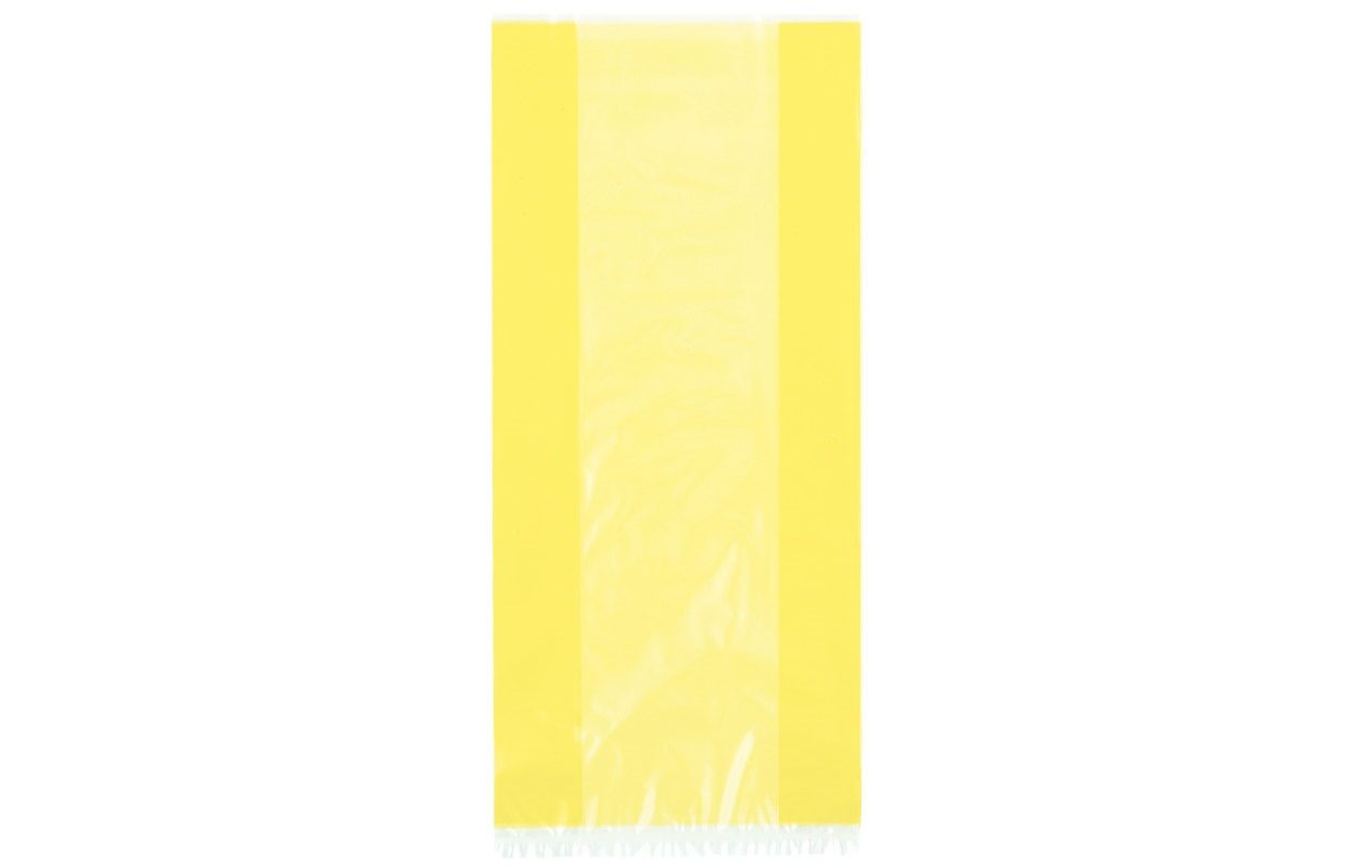 Clear Cellophane Bags – 30ct, Color: Yellow