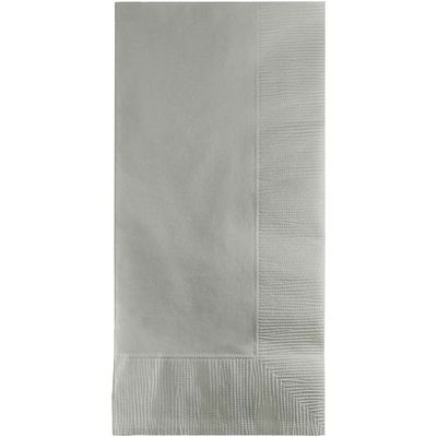 Silver Guest Towels – 2-Ply, 16&quot; x 16&quot;, 50 Count per Package