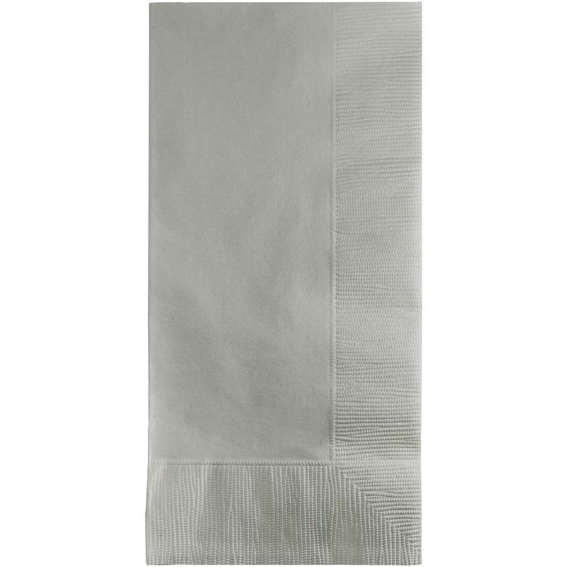 Silver Guest Towels – 2-Ply, 16&quot; x 16&quot;, 50 Count per Package