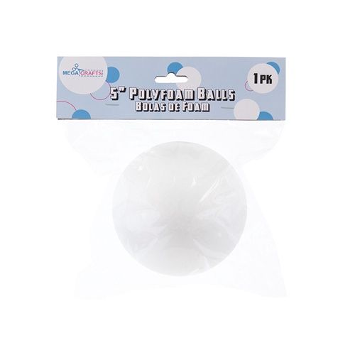 1 pc 5&quot; Poly Foam Craft Ball