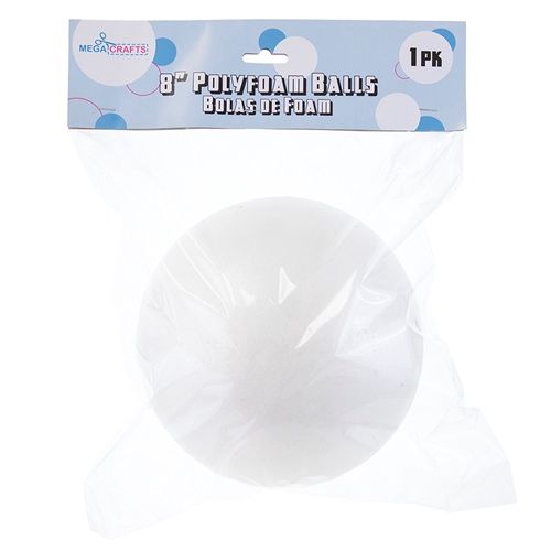 1 pc 8&quot; Poly Foam Craft Ball