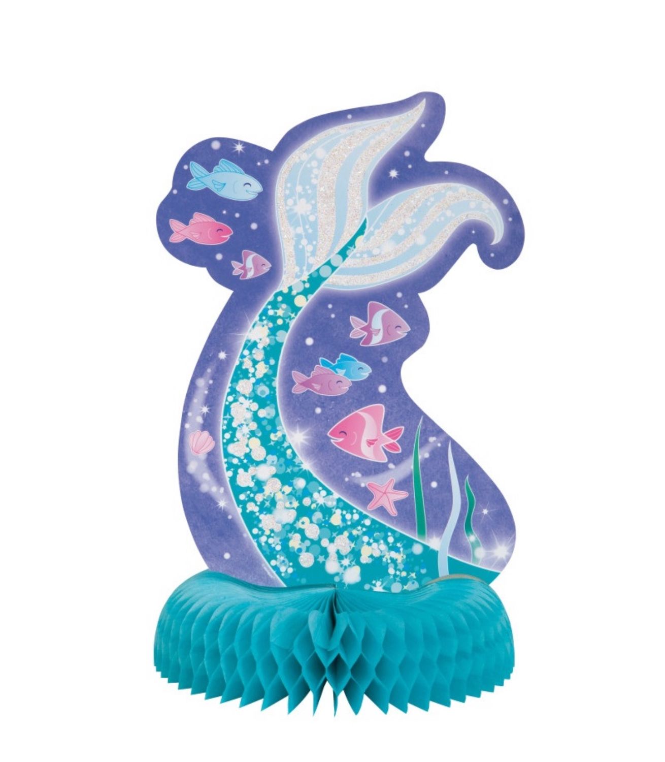 Mermaid Honeycomb Centerpiece  14&quot;