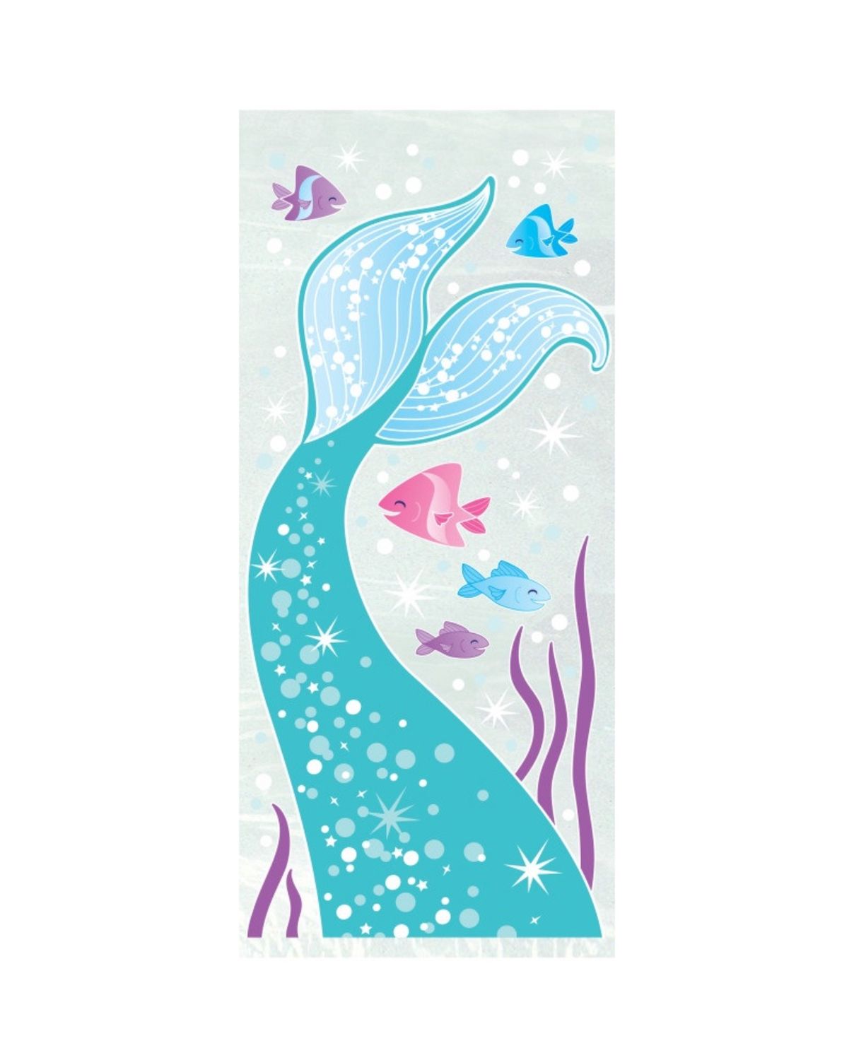 Mermaid Cellophane Bags  5&quot;x11&quot;  20ct