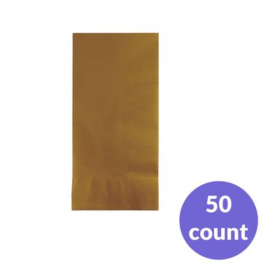 Gold Dinner Napkins – 2-Ply, 50ct