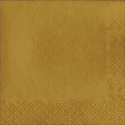 Gold Lunch Napkins – 2-Ply, 50ct