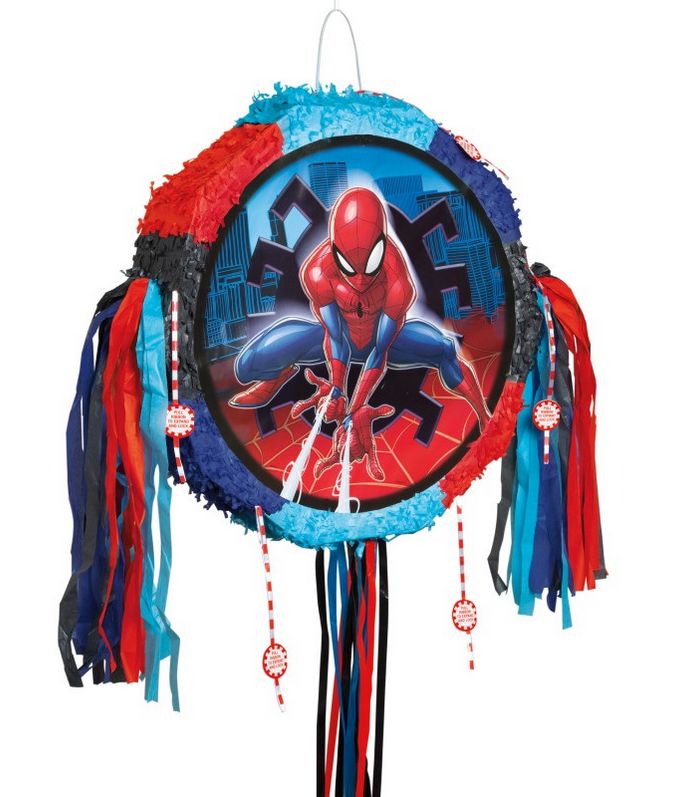 Spider-Man Drum Pull Pop Out Pinata