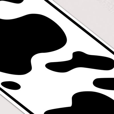 Printed Cow Print Plastic Table Runner – 11" x 6':