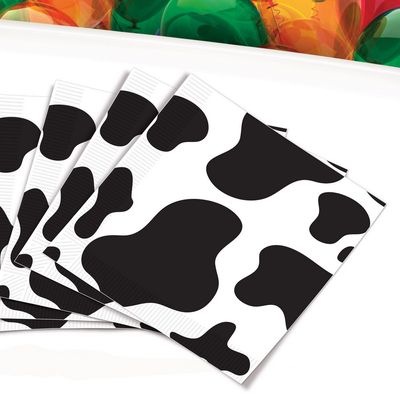 Cow Print Luncheon Napkins 16ct-2 ply
