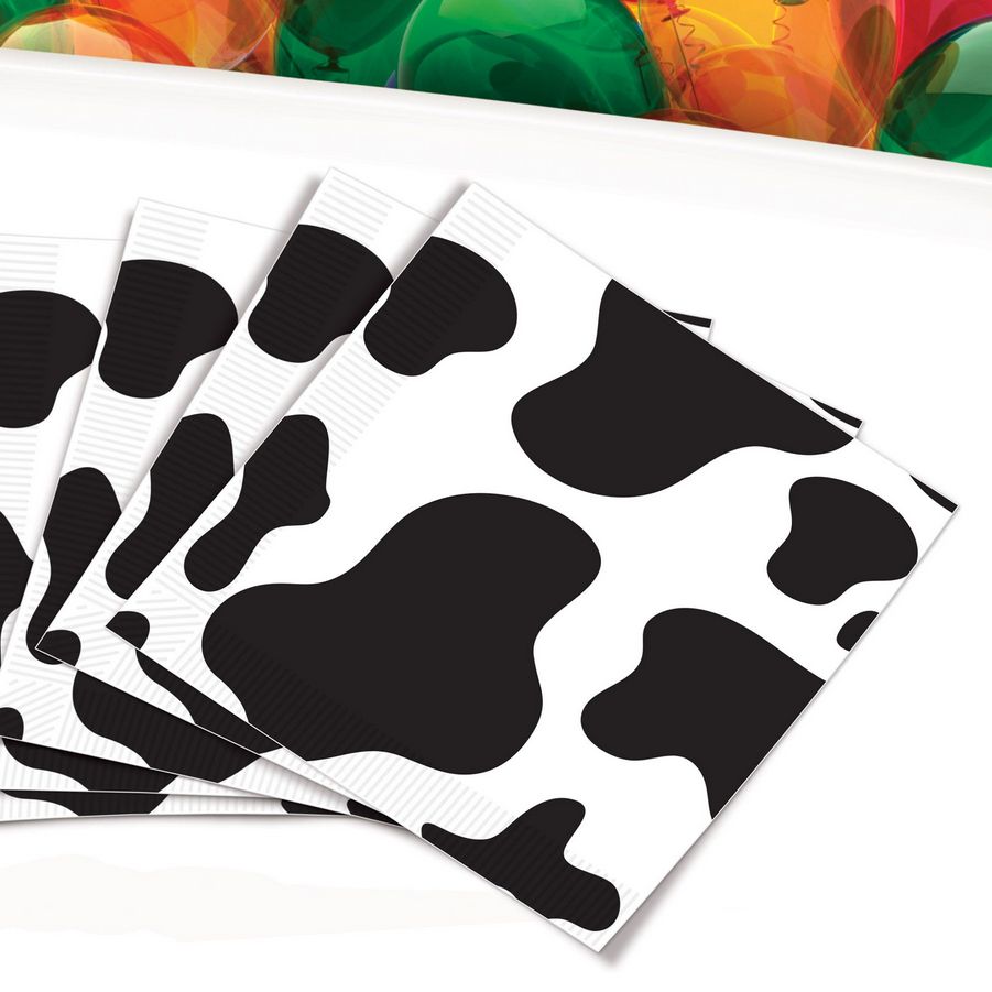 Cow Print Luncheon Napkins 16ct-2 ply