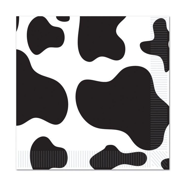 Cow Print Luncheon Napkins 16ct-2 ply