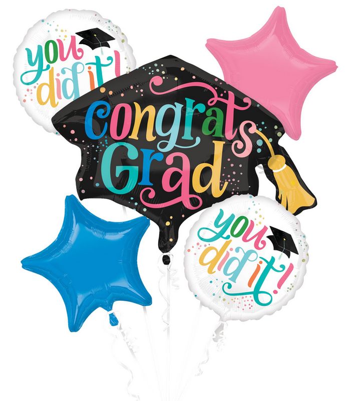Balloon Bouquet - Follow Your Dreams (5pcs)