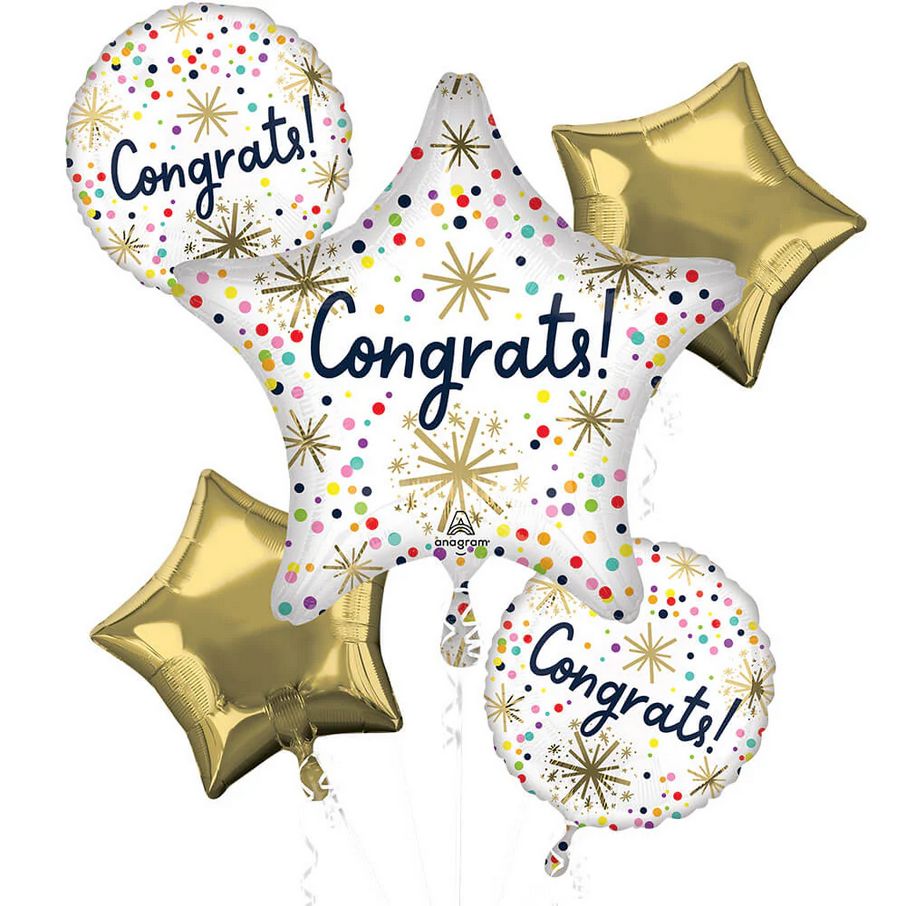 Confetti Sprinkle Congrats Bouquet 5pcs