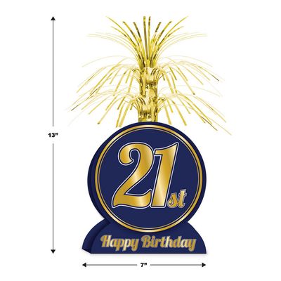 21st Birthday Waterfall Centerpieces – 13"