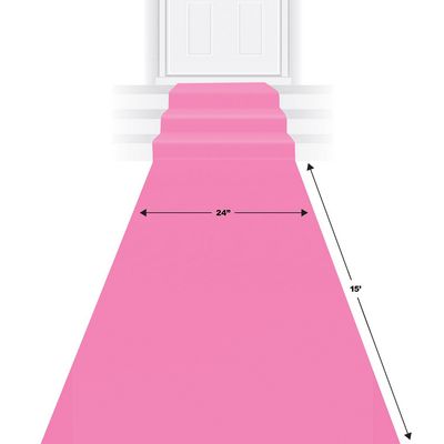 Pink Floor Runner 2ft x 15ft Fabric Decoration