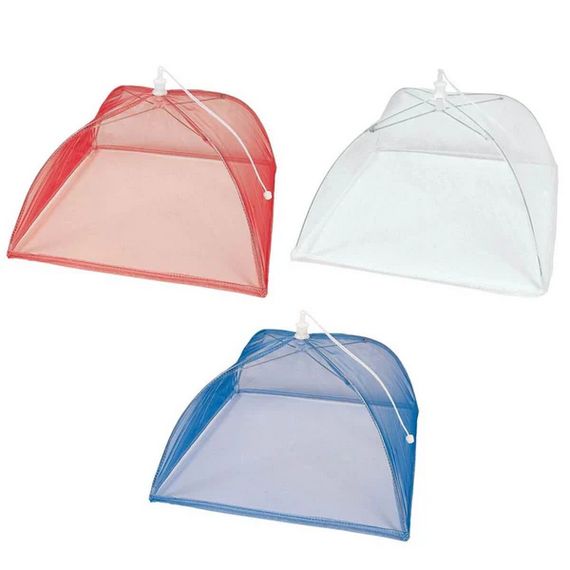 Patriotic Mesh Food Covers - Red, White, &amp; Blue (3ct)
