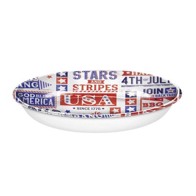 Stars And Stripes July 4th Plastic Bowl 14&quot;