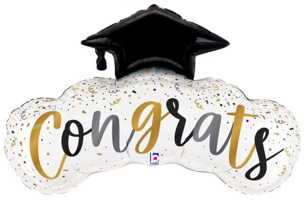 40&quot; Satin Congrats Confetti Grad Balloon