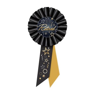 Retired Rosette – 3¼&quot; x 6½&quot;