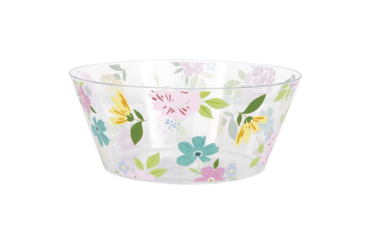 Spring Florals Plastic Serving Bowl
