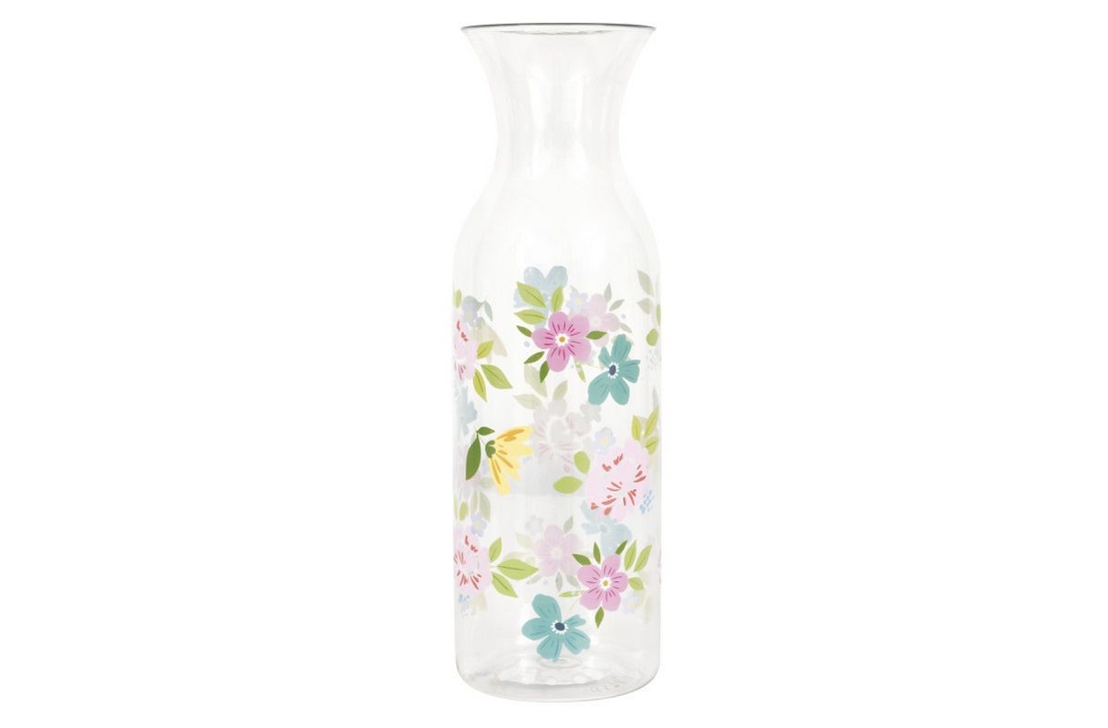 Spring Florals Plastic Juice Carafe – 11.75&quot;