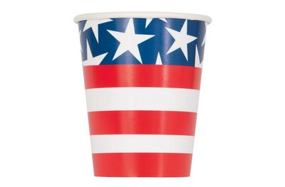 Stars &amp; Stripes 4th of July 9oz Paper Cups – 8ct