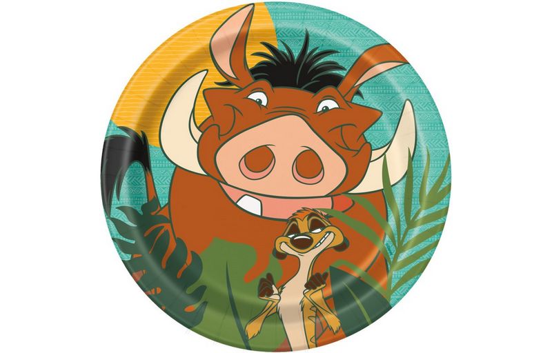 Disney Lion King Round 7&quot; Dessert Paper Plates – 8ct