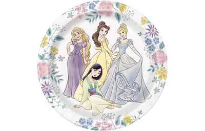Disney Princess Round 9&quot; Dinner Paper Plates – 8ct