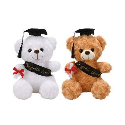 10&quot; Graduation Bear – Brown or White (Assorted)