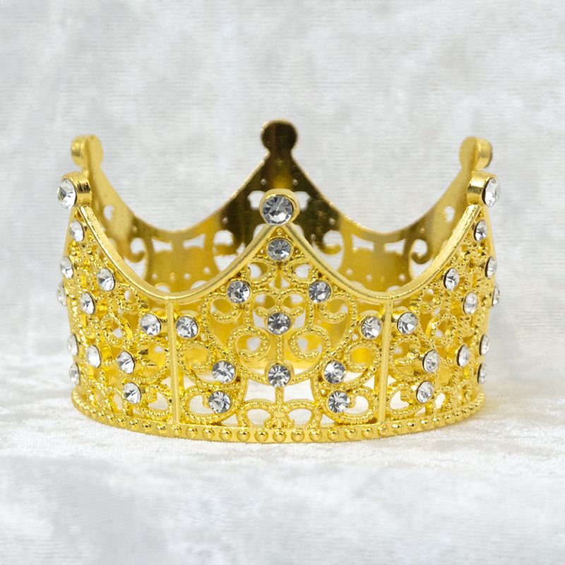 Mini Alloy Crown with Rhinestones – 3&quot;D x 1.5&quot;H