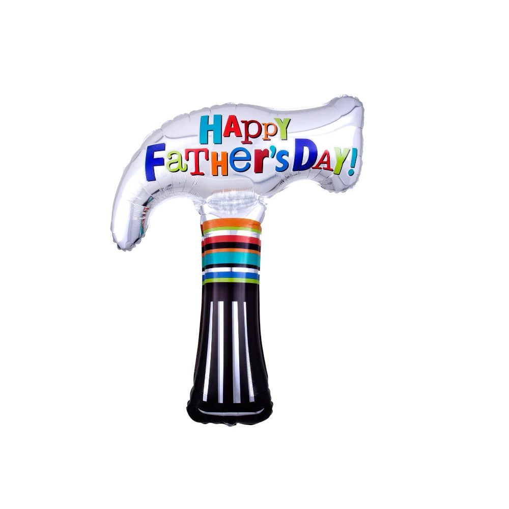 35″ Father’s Day Hammer Balloon (Helium &amp; Ribbon Included)