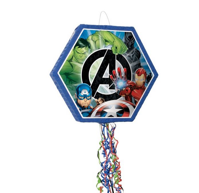 Avengers Shaped Drum Piñata – 22&quot; x 19&quot; x 4&quot;