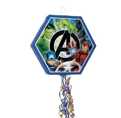 Avengers Shaped Drum Piñata – 22&quot; x 19&quot; x 4&quot;