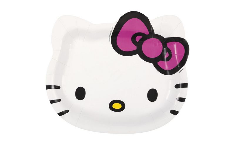 Hello Kitty &amp; Friends Face-Shaped Plates – 8.5&quot;, 8ct