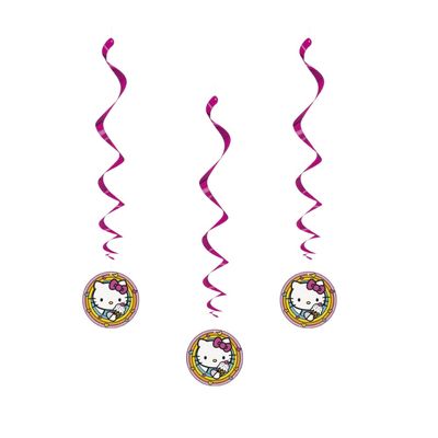 Hello Kitty and Friends 26&quot; Hanging Swirl Decorations  3ct