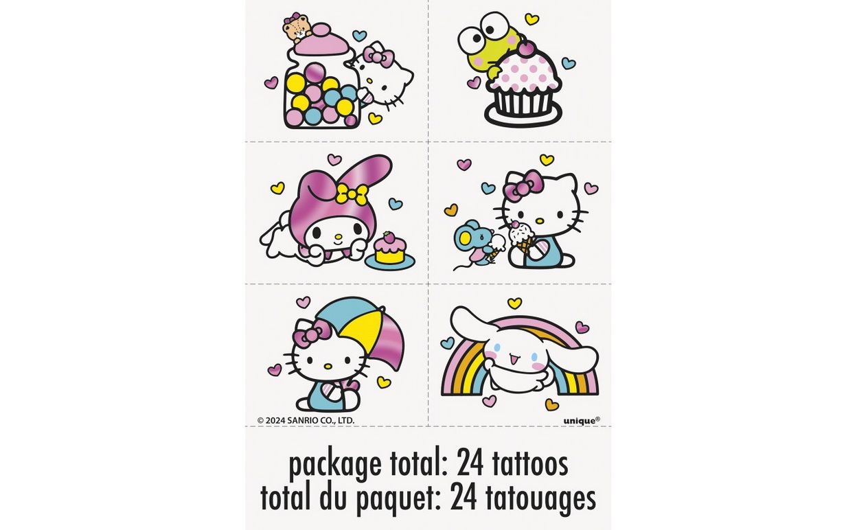 Hello Kitty and Friends Foil Tattoos  24ct