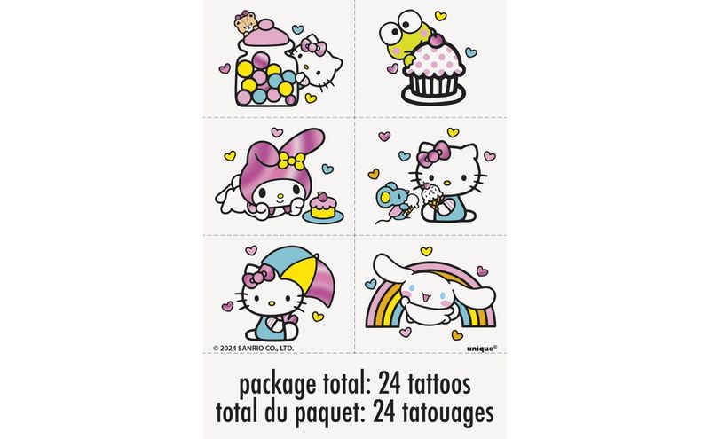 Hello Kitty and Friends Foil Tattoos  24ct