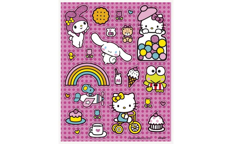 Hello Kitty and Friends Glittery Sticker Sheets – 4ct