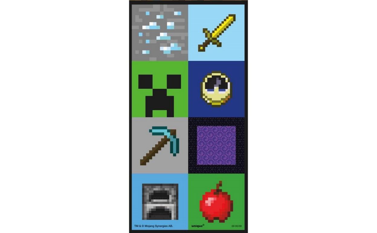 Minecraft Lenticular 3D Stickers  16ct